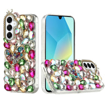 For Samsung A16 5G Case Full Bling Rhinestones Phone Cover + Tempered Glass