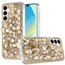 For Samsung A16 5G Case Full Bling Rhinestones Phone Cover + Tempered Glass