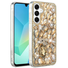 For Samsung A16 5G Case Full Bling Rhinestones Phone Cover + Tempered Glass