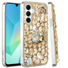 For Samsung A16 5G Case Full Bling Rhinestones Phone Cover + Tempered Glass