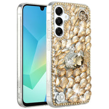 For Samsung A16 5G Case Full Bling Rhinestones Phone Cover + Tempered Glass