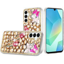 For Samsung A16 5G Case Full Bling Rhinestones Phone Cover + Tempered Glass