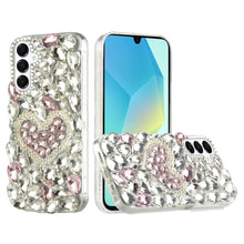 For Samsung A16 5G Case Full Bling Rhinestones Phone Cover + Tempered Glass