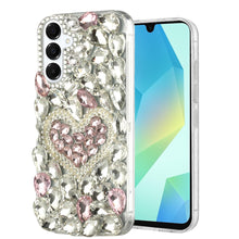 For Samsung A16 5G Case Full Bling Rhinestones Phone Cover + Tempered Glass