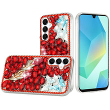 For Samsung A16 5G Case Full Bling Rhinestones Phone Cover + Tempered Glass