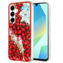 For Samsung A16 5G Case Full Bling Rhinestones Phone Cover + Tempered Glass