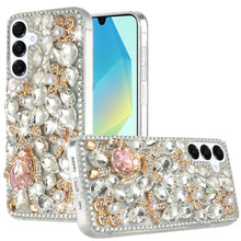 For Samsung A16 5G Case Full Bling Rhinestones Phone Cover + Tempered Glass