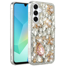 For Samsung A16 5G Case Full Bling Rhinestones Phone Cover + Tempered Glass