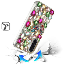 For Samsung A17 5G Case Full Diamond Bling 3D Jewel Ornaments + Tempered Glass