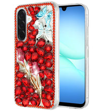 For Samsung A17 5G Case Full Diamond Bling 3D Jewel Ornaments + Tempered Glass