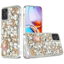 For Motorola Edge+ Plus(2023) Case Full Diamond Bling  with Ornaments Hard Cover