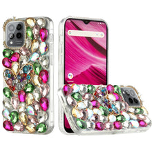 For REVVL 6/6X PRO 5G (2023) Case Full Diamond Bling 3D Jewel Phone Cover