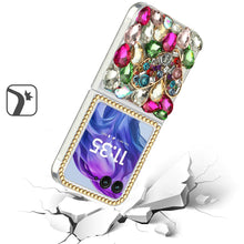 For Motorola Razr+ Plus 2024 Case Full Diamond Bling with Ornaments Hard Cover