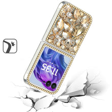 For Motorola Razr+ Plus 2024 Case Full Diamond Bling with Ornaments Hard Cover