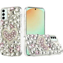 For Samsung Galaxy S24 FE Case Full Diamond Bling Cover w/ Faux Jewel Ornaments