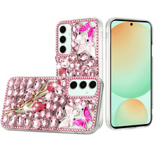 For Samsung Galaxy S24 FE Case Full Diamond Bling Cover w/ Faux Jewel Ornaments