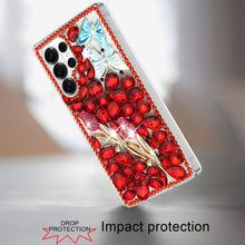 For Samsung S26 Ultra Case Full Diamond Bling 3D Jewel Ornaments +Tempered Glass