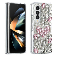 For Samsung Galaxy Z Fold 6 Case Full Diamond Bling with Ornaments Hard Cover