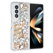 For Samsung Galaxy Z Fold 6 Case Full Diamond Bling with Ornaments Hard Cover