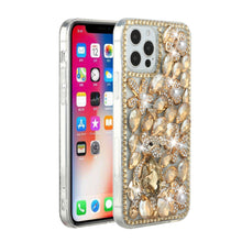 For iPhone 15 Pro Max Case Full Bling with Ornaments Cover + 2 Screen Protectors