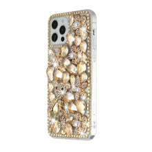 For iPhone 15 Pro Max Case Full Bling with Ornaments Cover + 2 Screen Protectors