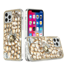 For iPhone 14 PRO MAX Case Full Diamond Bling Cover with Faux Jewel Ornaments