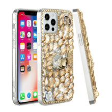 For iPhone 15 Pro Max Case Full Bling with Ornaments Cover + 2 Screen Protectors