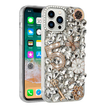 For Motorola Edge+ Plus(2023) Case Full Diamond Bling  with Ornaments Hard Cover