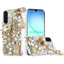 For Samsung A17 5G Case Full Bling Diamond Rhinestone Jewel + Tempered Glass