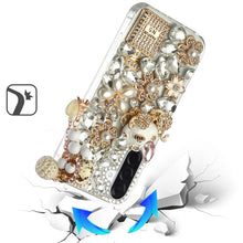 For Samsung A17 5G Case Full Bling Diamond Rhinestone Jewel + Tempered Glass