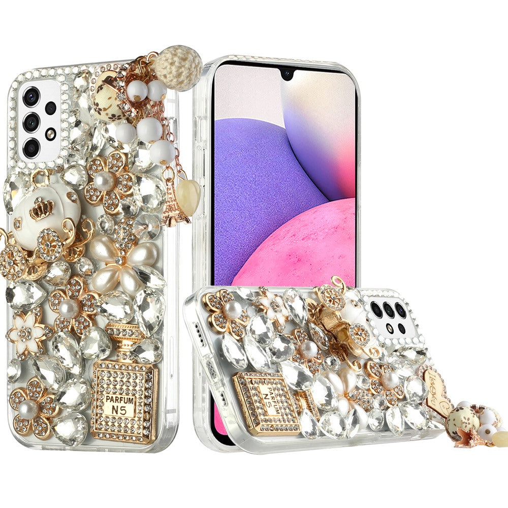 For Samsung Galaxy S24 Ultra Case Full Bling 3D Rhinestone Fashion Phone Cover