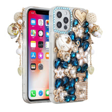 For iPhone 14 PRO Case Full Bling Faux Diamond Rhinestone Jewel Decor Cover