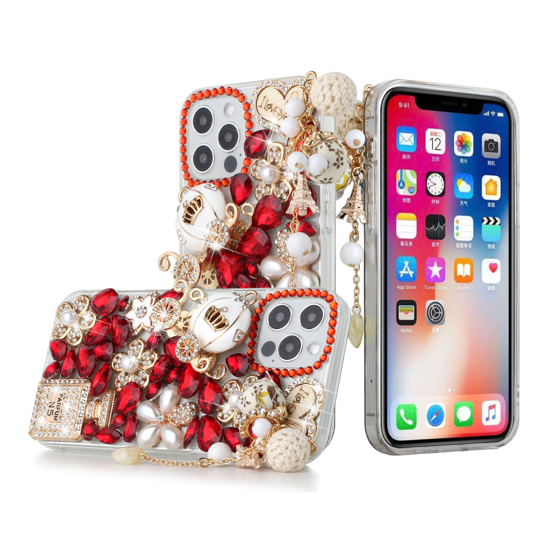 For Samsung Galaxy S24 Case Full Diamond Bling Large Jewel Decor Fashion Cover