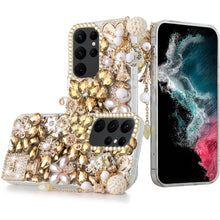 For Samsung S23 Plus Case Full Bling Diamond Rhinestone Decor Fashion Cover