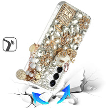 For Samsung S26 6.3" Case Full Bling Diamond Rhinestone Jewel + Tempered Glass