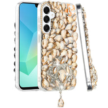 For Samsung A16 5G Case Full Bling Large 3D Jewel Phone Cover + Tempered Glass