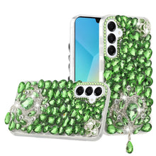 For Samsung A16 5G Case Full Bling Large 3D Jewel Phone Cover + Tempered Glass