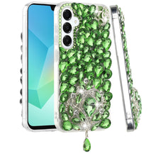 For Samsung A16 5G Case Full Bling Large 3D Jewel Phone Cover + Tempered Glass