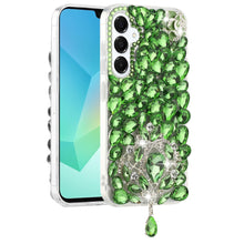 For Samsung A16 5G Case Full Bling Large 3D Jewel Phone Cover + Tempered Glass