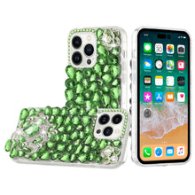 For iPhone 13 Pro Max Case Full Bling Faux Diamond 3D Large Jewel Fashion Cover