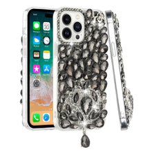 For Samsung S23 Case Full Bling Faux Diamond 3D Large Jewel Fashion Phone Cover