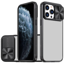 For iPhone 11 Pro Max Case Rear Lens Slider Cover Rugged Hybrid + Tempered Glass