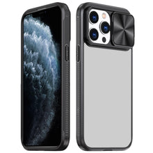 For iPhone 11 Pro Max Case Rear Lens Slider Cover Rugged Hybrid + Tempered Glass