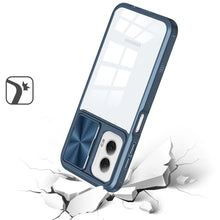 For Moto G 5G (2024) Case Rear Lens Sliding Cover Rugged Cover + Tempered Glass