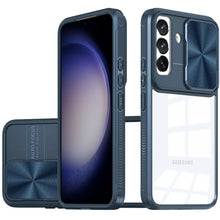 For Samsung Galaxy S24 FE Case Rear Lens Sliding Cover Rugged Hybrid Clear Back