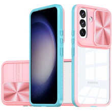 For Samsung Galaxy S24 FE Case Rear Lens Sliding Cover Rugged Hybrid Clear Back