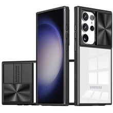 For Samsung Galaxy S24 Ultra Case Rear Lens Sliding Cover Rugged Clear Back