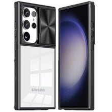 For Samsung Galaxy S24 Ultra Case Rear Lens Sliding Cover Rugged Clear Back