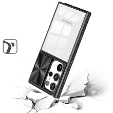 For Samsung Galaxy S24 Ultra Case Rear Lens Sliding Cover Rugged Clear Back
