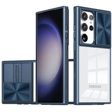 For Samsung Galaxy S24 Ultra Case Rear Lens Sliding Cover Rugged Clear Back